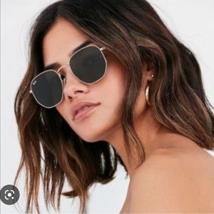 Ray Ban Hexagon Polarized Sunglasses